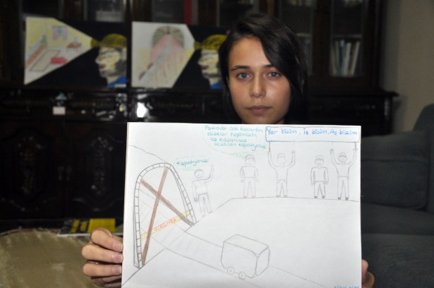 Somanın acısını resmeden madenci kızı, bu kez de Zonguldakın çilesini çizdi