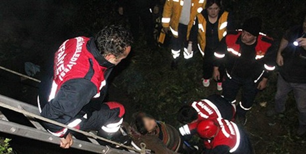 Ereğli´de bir kadın 10 metre yükseklikten dereye düşerek hayatını kaybetti