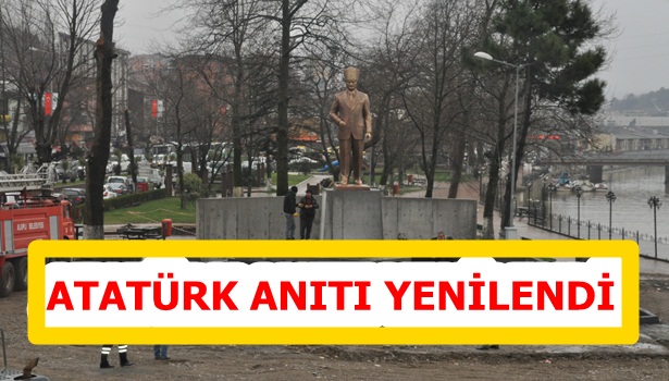 Atatürk anıtı yenilendi
