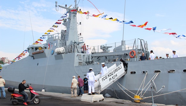 TCG KDZ . Ereğli Karakol Gemisi ziyarete açıldı