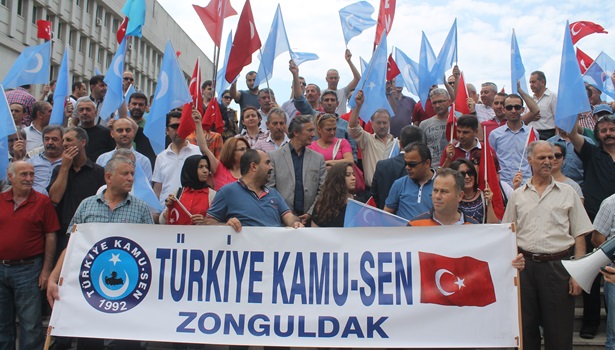 Türkiye Kamu-Sen´den Çin´e protesto