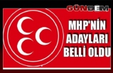 MHP'nin adayları belli oldu