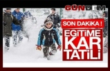 Merkez, Kozlu ve Kilimli'de okullarda kar tatili