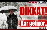 Dikkat! Zonguldak'a kar geliyor