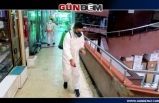 Zonguldak'taki işhanları dezenfekte edilerek ilaçlanıyor...