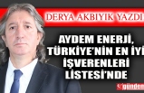 Aydem Enerji, Türkiye’nin En İyi İşverenleri Listesi’nde