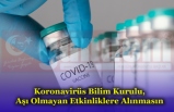 Koronavirüs Bilim Kurulu, Aşı Olmayan Etkinliklere Alınmasın