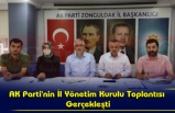 AK Parti'nin İl Yönetim Kurulu Toplantısı Gerçekleşti