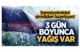 Şemsiyelerinizi şimdiden hazırlayın! Zonguldak'da 3 gün boyunca yağış var