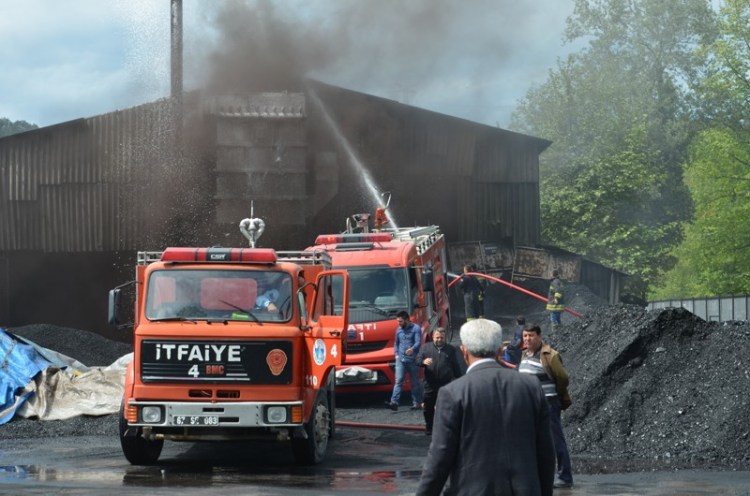 Kömür işletme tesisinde yangın