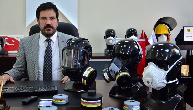 Türkiyenin ilk yerli ve milli gaz maskesi Zonguldakta üretilecek