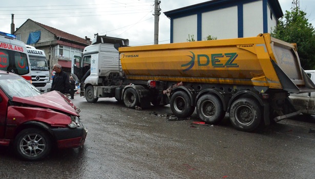 Zonguldakta trafik kazası: 1 yaralı