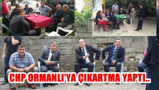 CHP Ormanlı Belde Başkanı Ergün,Vatandaşlarımızın sorunlarını dinledik