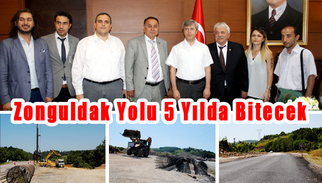 Zonguldak yolu 5 yılda bitecek