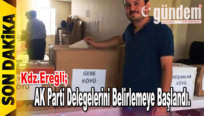 AK Parti Ereğli'de delegelerini belirlemeye başlandı