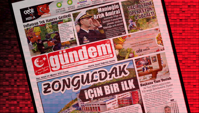 04 Ağustos 2017 Gündem Gazetesi