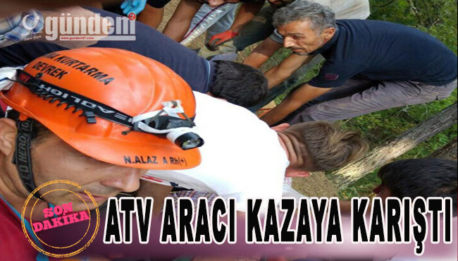 Zonguldak'ta ATV Araci Kazaya Karıştı