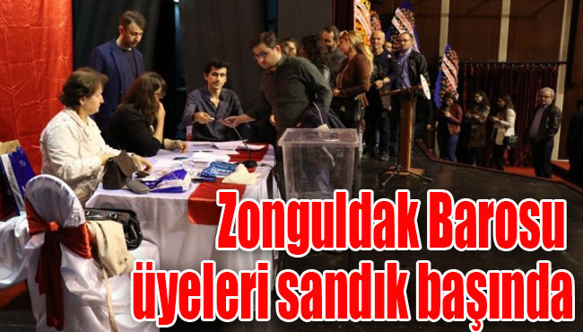 Zonguldak Barosu üyeleri sandık başında