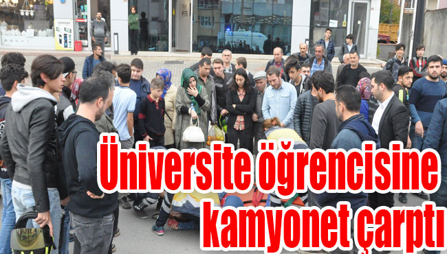 Ereğli'de Üniversite öğrencisine kamyonet çarptı