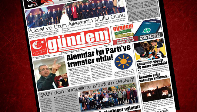 20 Kasım 2017 Gündem Gazetesi