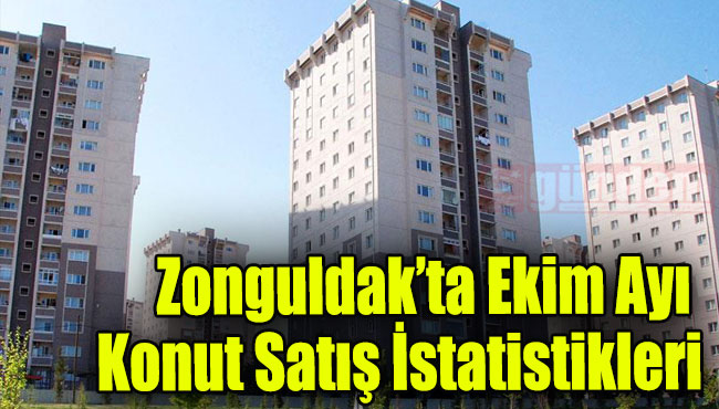 Zonguldak'ta Ekim Ayı Konut Satış İstatistikleri