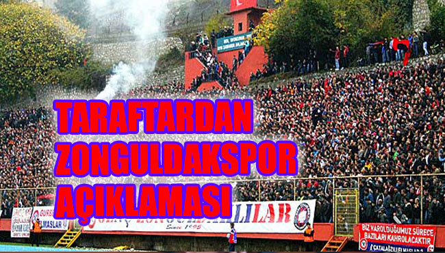 Taraftardan Zonguldakspor açıklaması