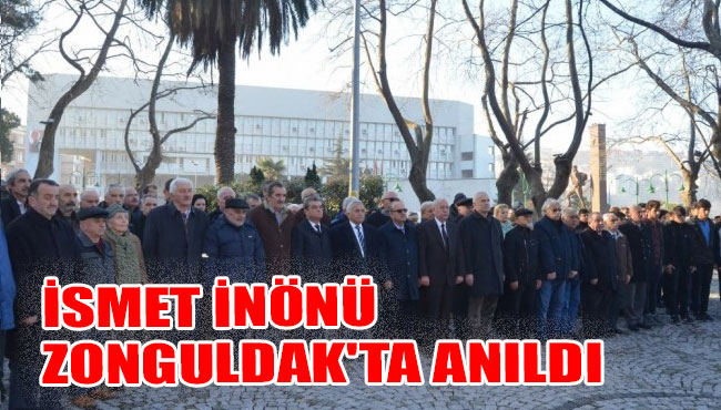 İsmet İnönü Zonguldak'ta Törenle anıldı