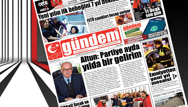 02 Ocak 2018 Gündem Gazetesi