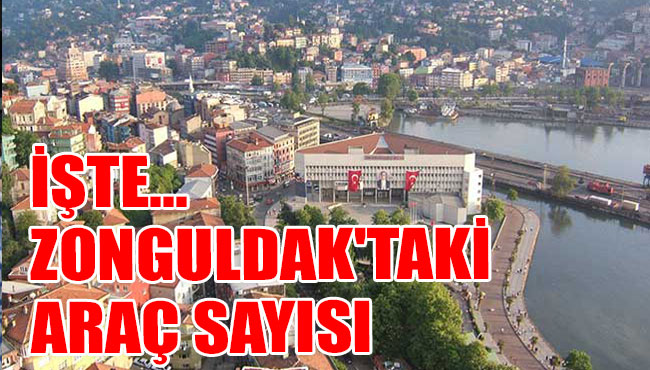 TÜİK açıkladı... İşte Zonguldak'taki araç sayısı