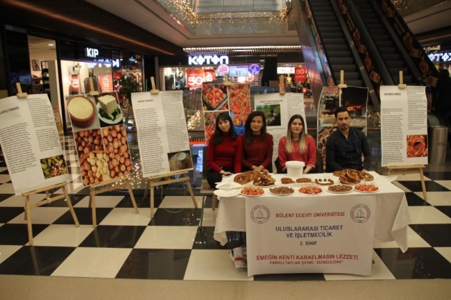 Öğrenciler, Zonguldak'ın yöresel lezzetlerini tanıttı