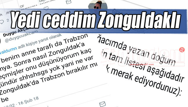 Yedi ceddim Zonguldaklı