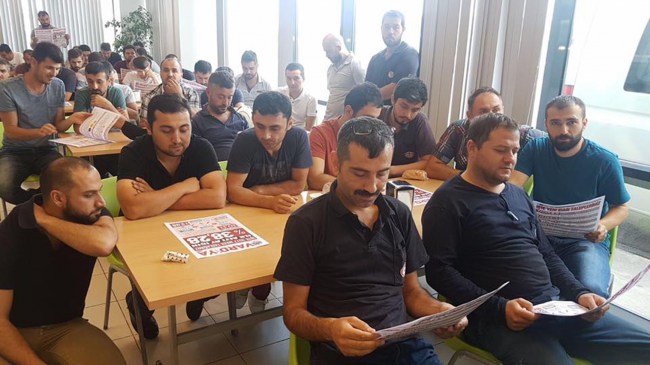 Başkan Ercandan; ERDEMİR işçilerine ziyaret