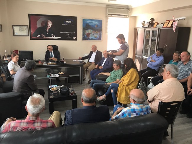 Vali Çeber, Karabük Gazeteciler Derneğini Ziyaret Etti