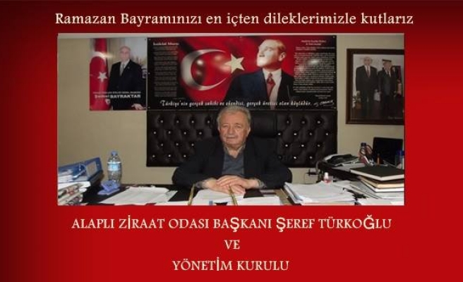 Alaplı Ziraat Odası Başkanı Şeref Türkoğlu