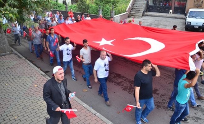 Zonguldak teröre tepki gösterdi