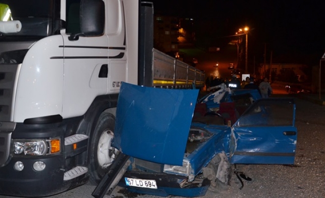Alaplı´da meydana gelen trafik kazasında 2 kişi yaralandı