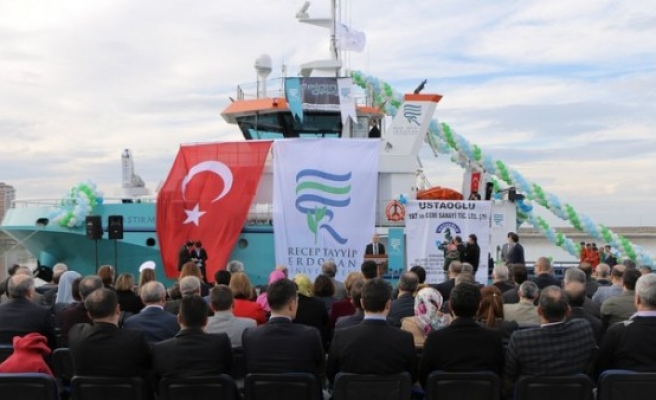 Karadeniz Araştırma gemisi törenle hizmete alındı