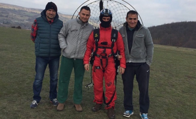 Yamaç paraşütünde yeni Türkiye rekoru kırıldı