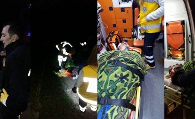 25 metrelik uçurumdan düşen kişiyi itfaiye ekipleri kurtardı