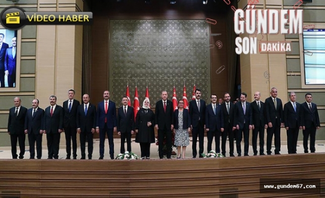 Başkan Erdoğan yeni kabineyi açıkladı!...