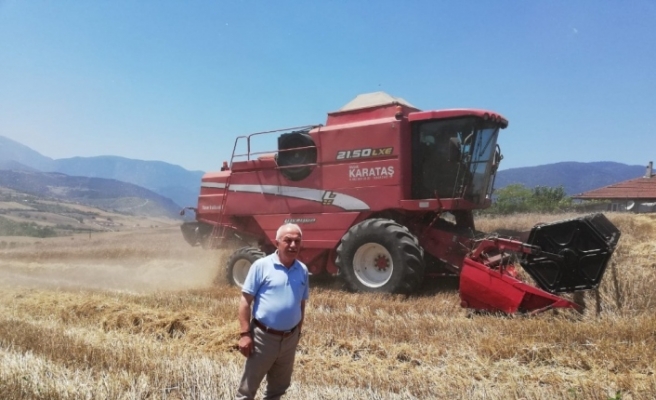 Karabük’te buğday hasadı başladı