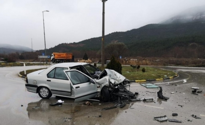 Karabük’te trafik kazası: 2 yaralı