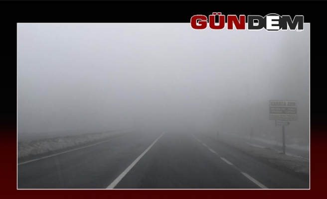 Zonguldak-Ereğli yolunda sis! Sürücüler dikkat!