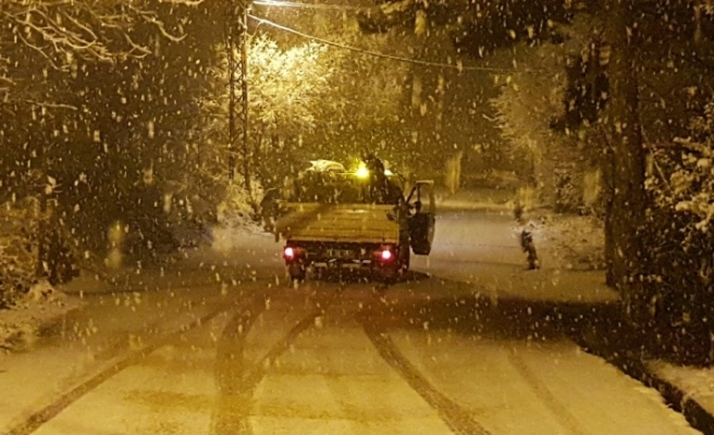Karabük’da kar yağışı etkili oldu