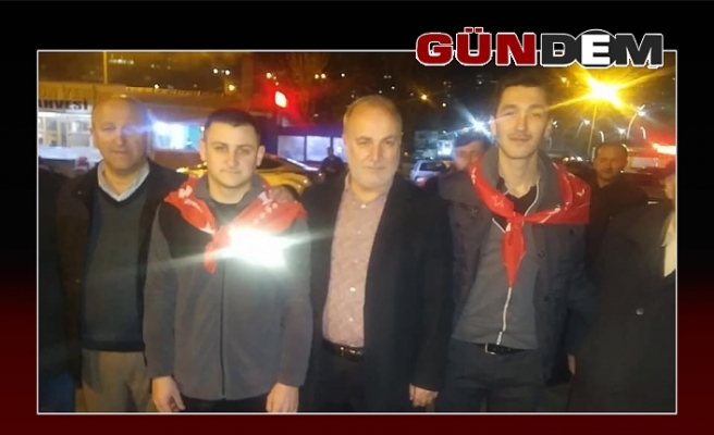 Celil Uzun, asker uğurladı