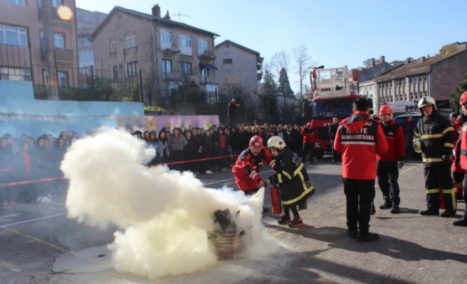 Ereğli'de yangın ve kurtarma tatbikatı