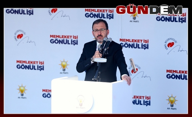Bakan Kasapoğlu; "Eser siyasetine sizlerin desteği ile devam edeceğiz"