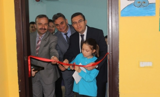 Karapınar Abdullah Güpgüpoğlu Ortaokulu’nda sanat atölyesi açıldı