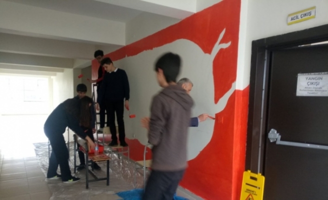 Lise öğrencileri ünlü ressamların eserlerini duvarlarında yaşatacak
