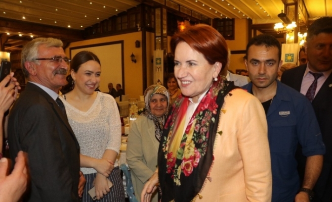 Akşener Safranbolu’da iftar programına katıldı